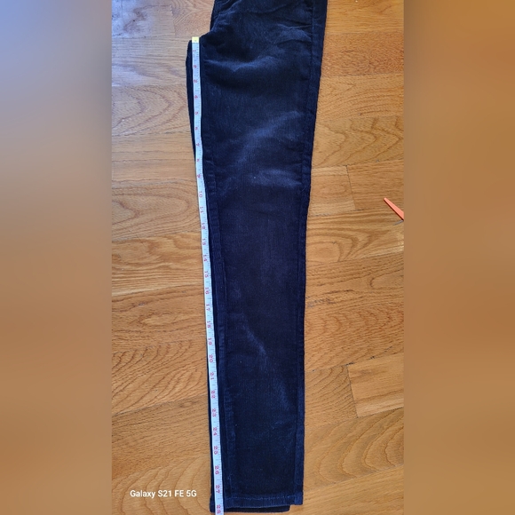 Oat New York High Waist Skinny Cords Dark Navy/black sz. 25 - Picture 4 of 12